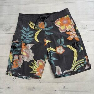 Vissla boys Board shorts swim shorts tropical print size 27 US youth 14